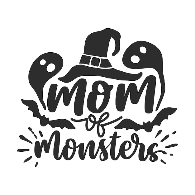 Halloween Lettering Quotes for Poster and T-Shirt Design