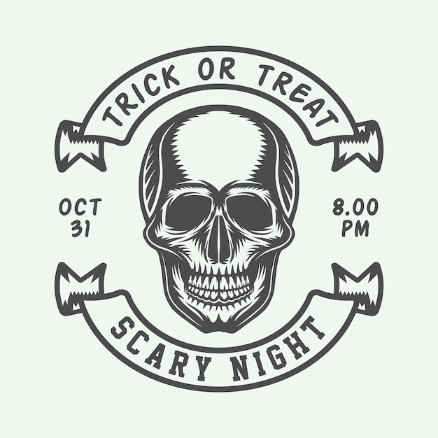 halloween logo, badge