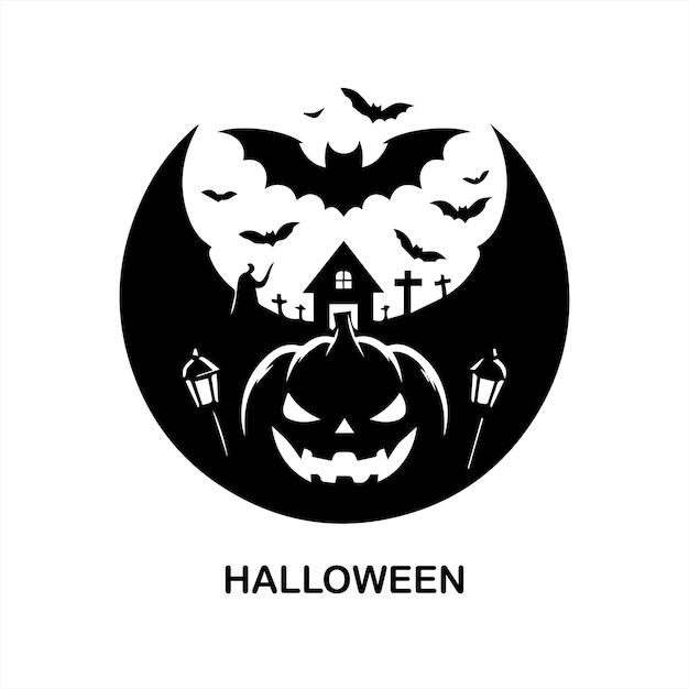 Halloween logo design