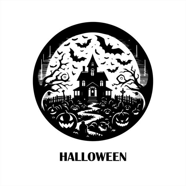 Halloween logo design