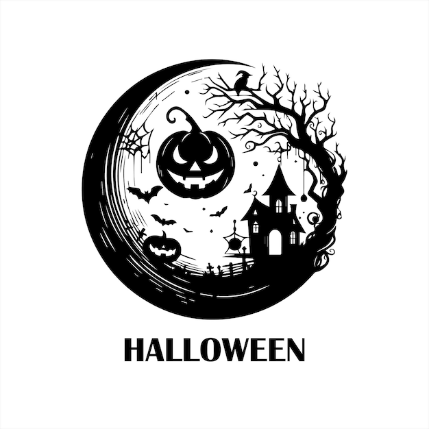 Halloween logo design