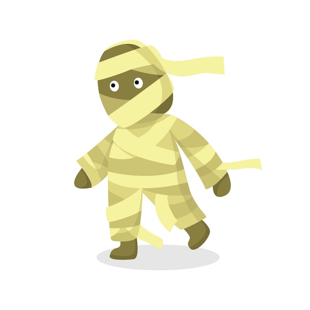 Halloween Mummy Character Design Illustration