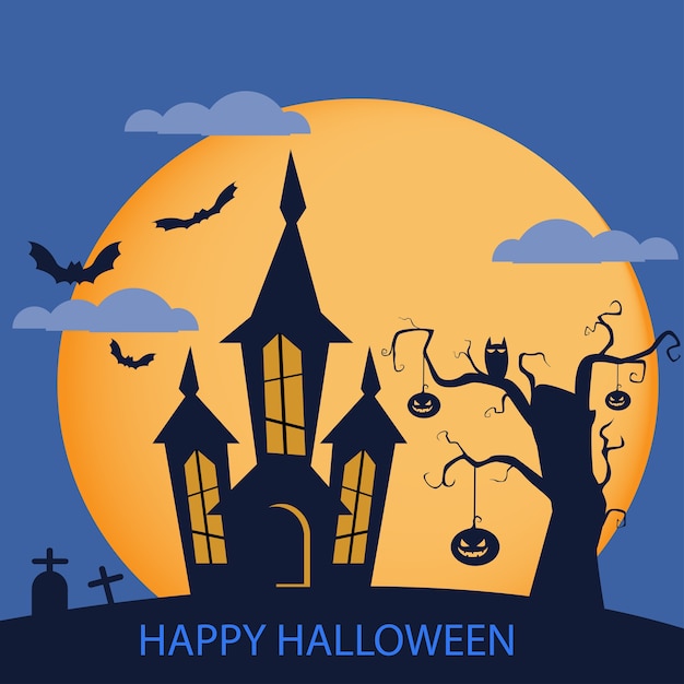 Halloween night background