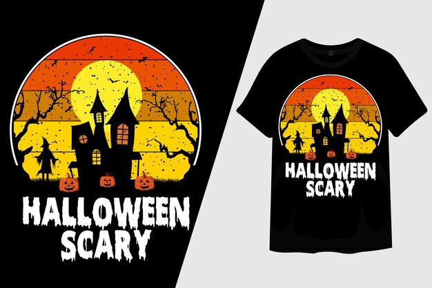 Halloween Night Scary T Shirt Design