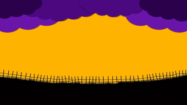 halloween night sky background. Vector illustration