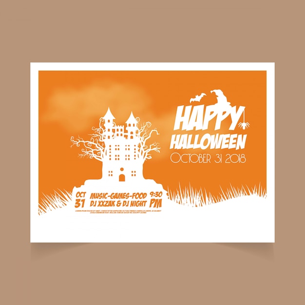 Halloween Orange October 31st banner