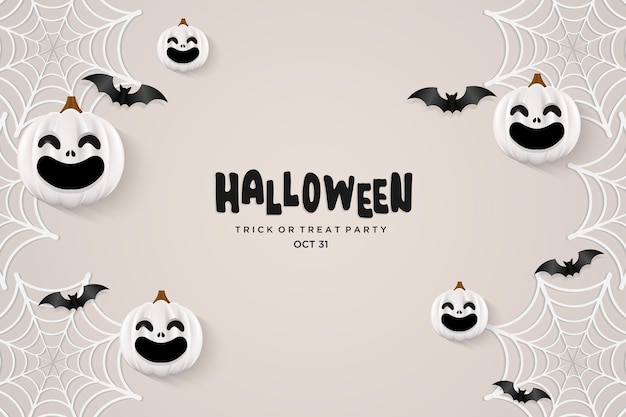 halloween party background with black lettering