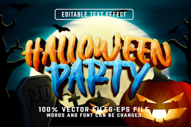 Halloween Party Editable Text Effect