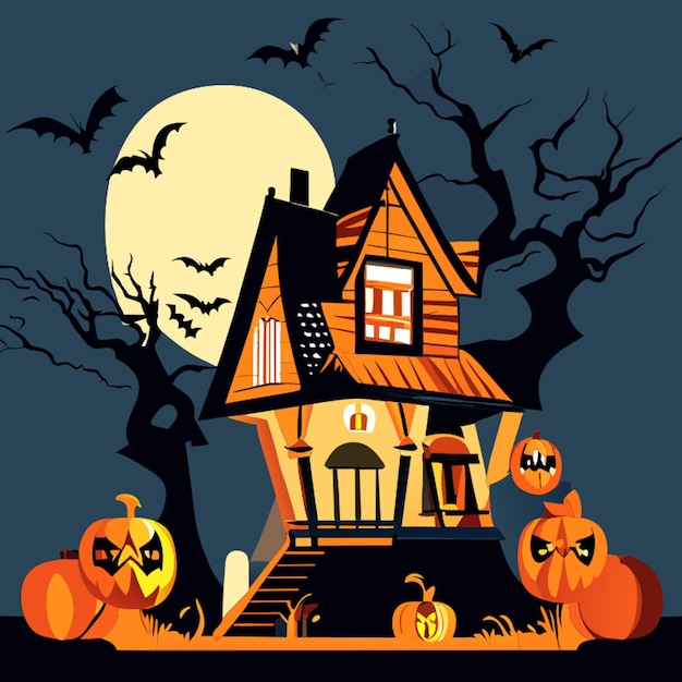 halloween party vector illustration