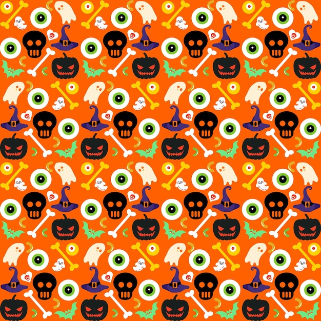 Halloween pattern. Seamless Haloween background. Vector