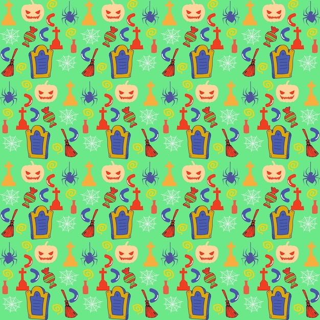 Halloween pattern. Seamless Haloween background. Vector