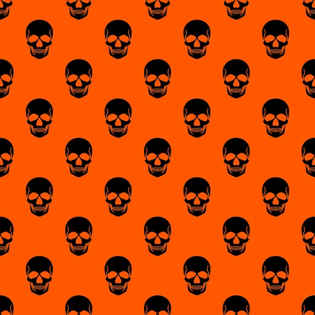 Halloween pattern seamless in simple style vector illustration