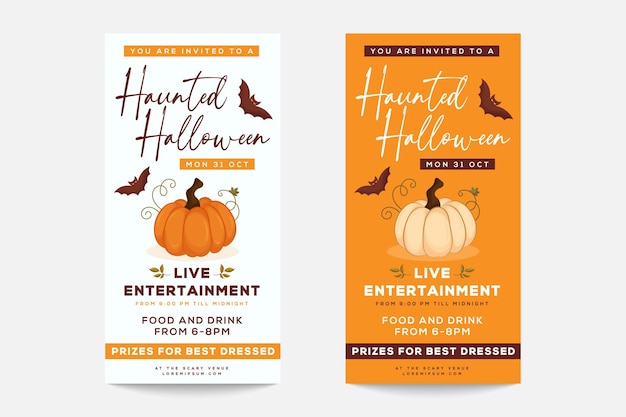 Halloween posters design