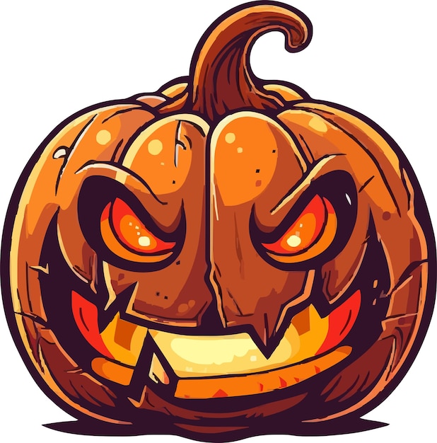 Vector halloween pumkin icon vector illustration