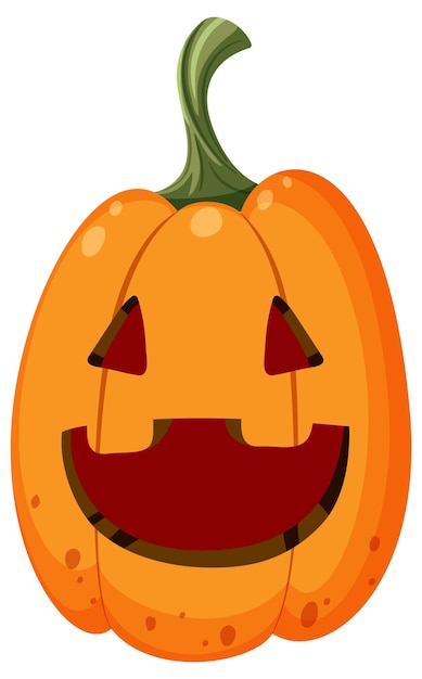 Halloween pumpkin cartoon style