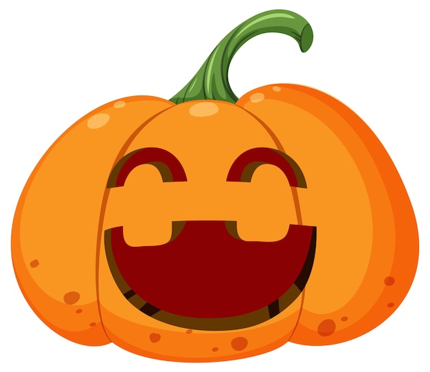 Halloween pumpkin cartoon style