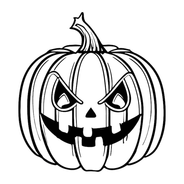 Halloween pumpkin coloring pages for kids