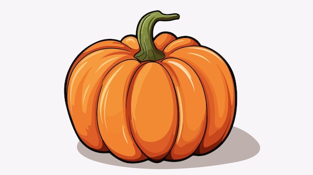 Vector halloween pumpkin line art style vector illustration cartoon