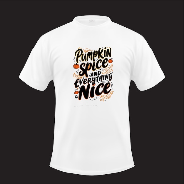 Vector halloween pumpkin motivational typography tshirt design