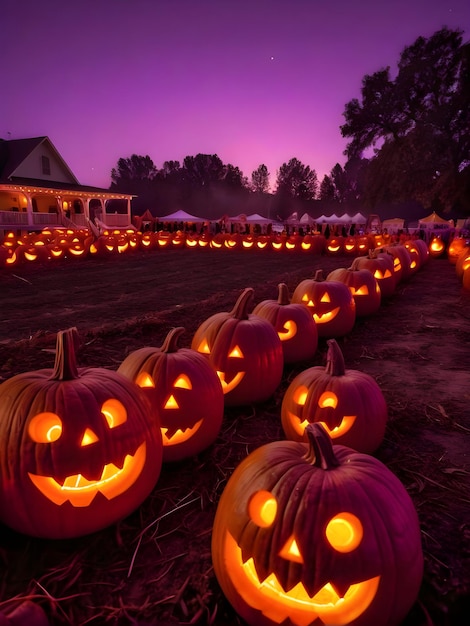 Halloween pumpkin patch party