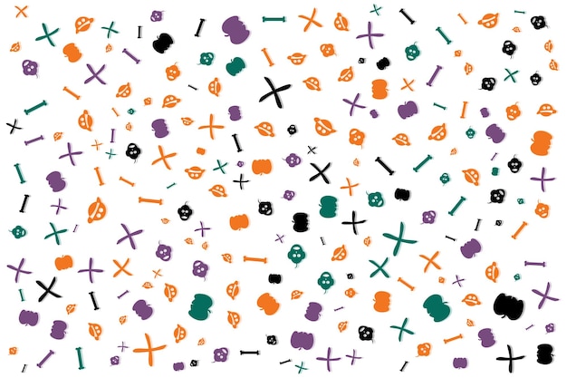 Halloween pumpkin seamless pattern background