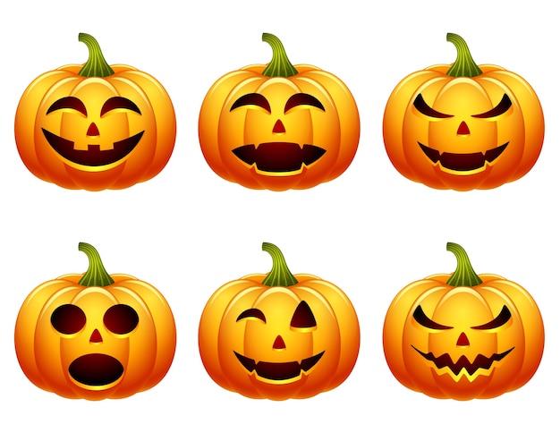 Halloween pumpkin set collection