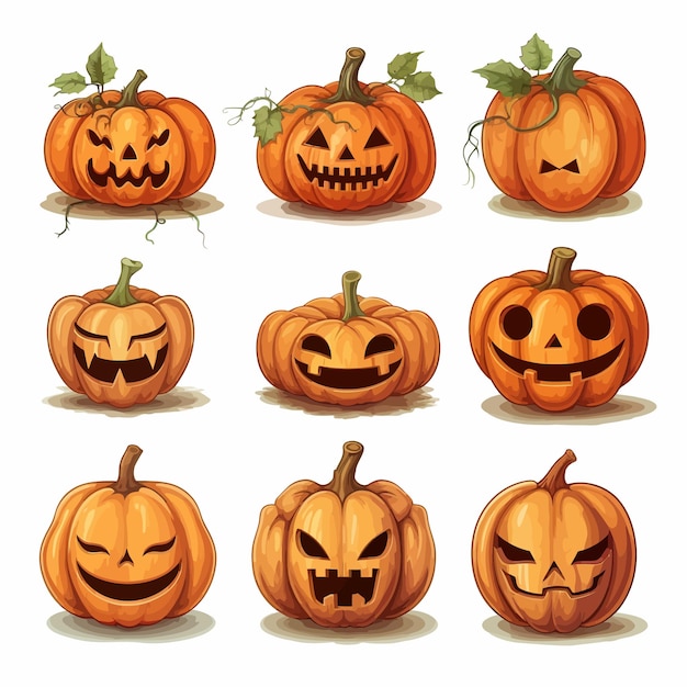 halloween pumpkin set