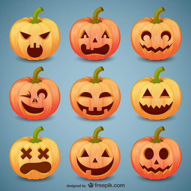 Halloween pumpkin smileys pack