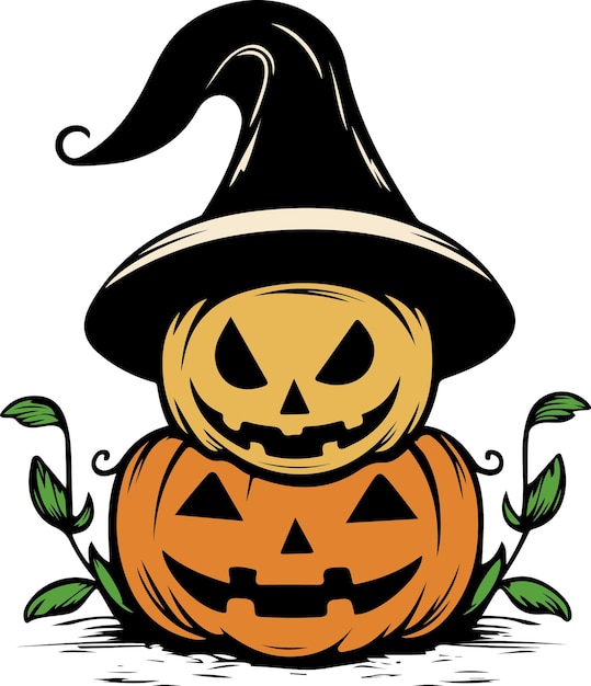 Halloween pumpkin symbol vector illustration