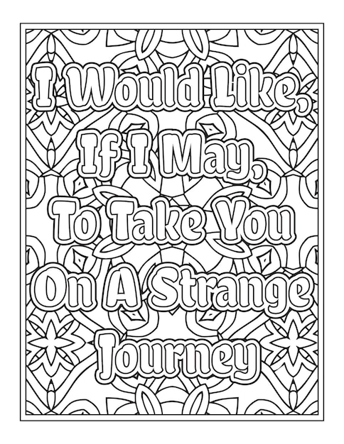 Halloween Quotes Coloring Book Pages