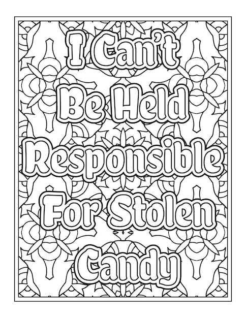 Halloween Quotes Coloring Book Pages