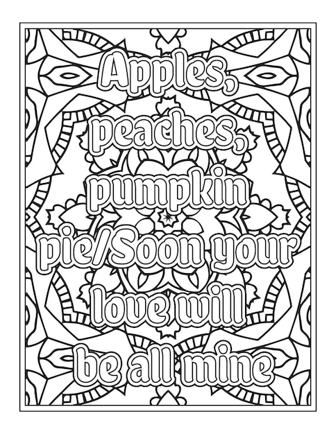 Halloween Quotes Coloring Book Pages