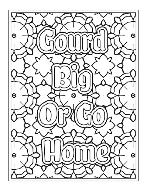 Halloween Quotes Coloring Book Pages