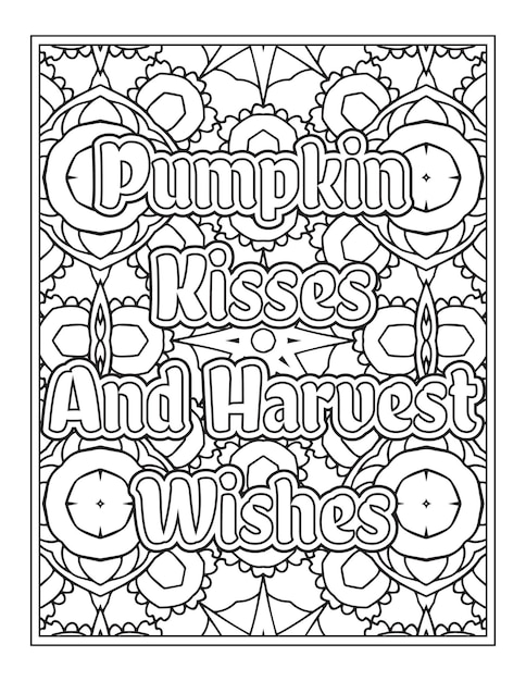 Halloween Quotes Coloring Book Pages