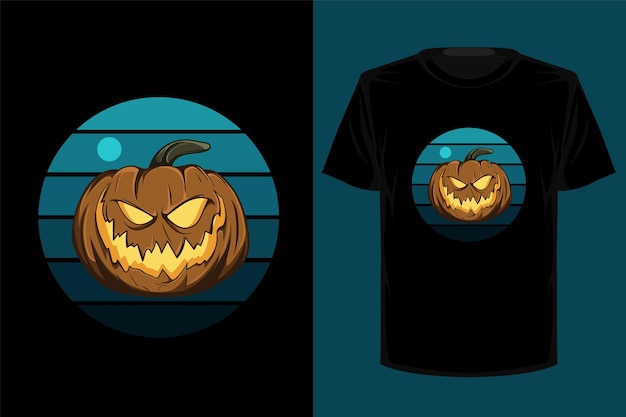 Halloween retro vintage t shirt design