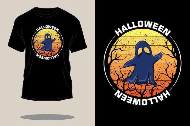 Halloween retro vintage t shirt design