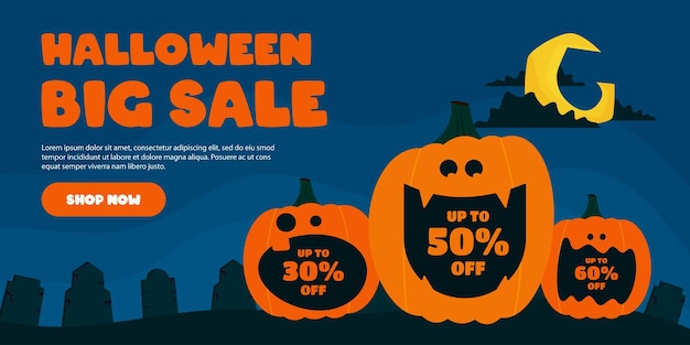 Halloween sale banner