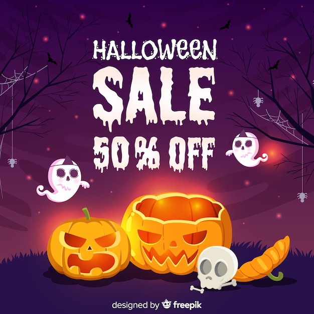 Halloween sale hand drawn