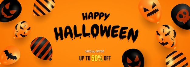 Halloween Sale Promotion Banner