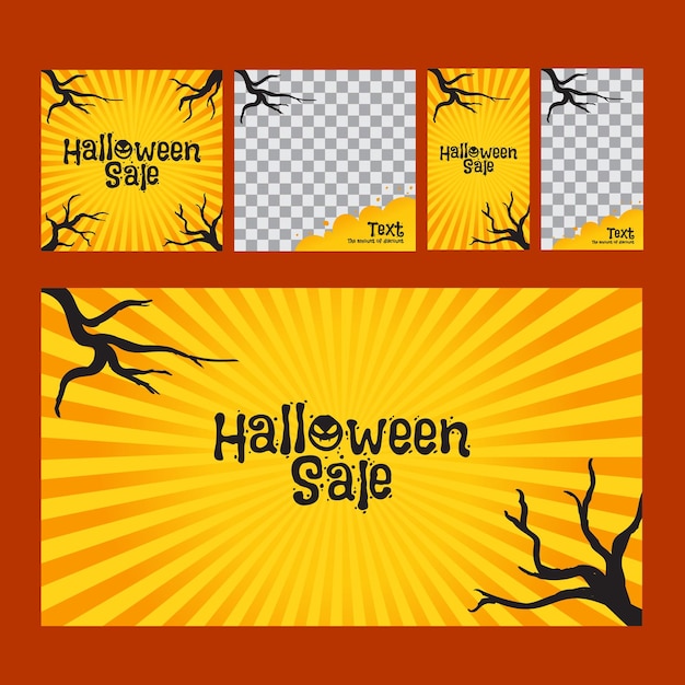 Halloween Sale Social Media Template