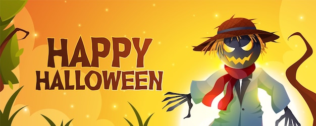 Halloween scarecrow banner 01