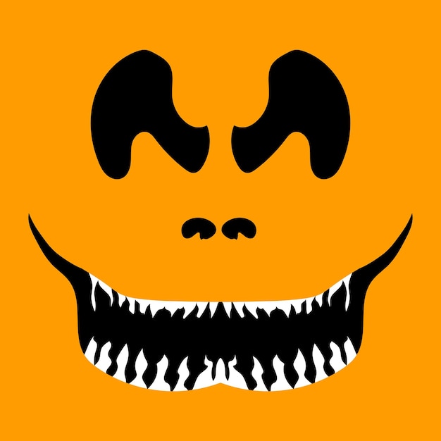 Vector halloween scary face