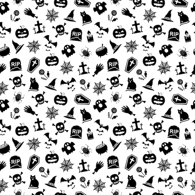 Halloween seamless background