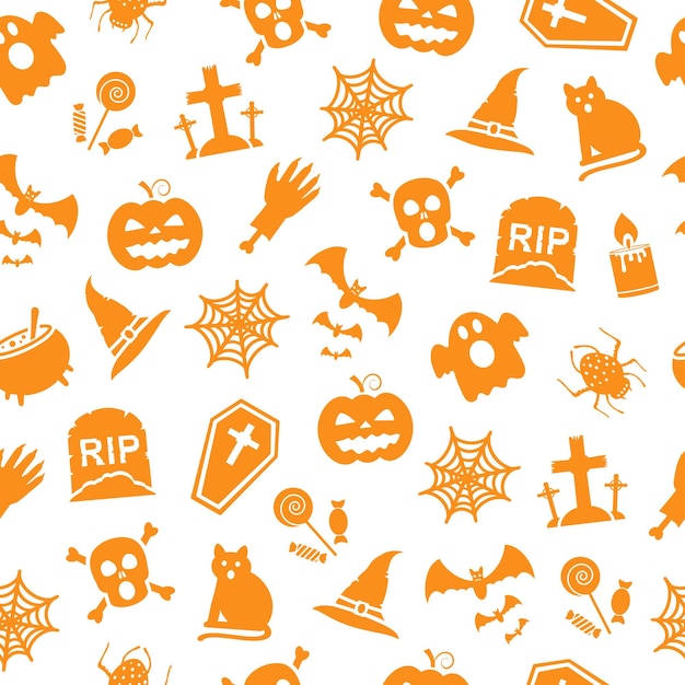 Halloween seamless background