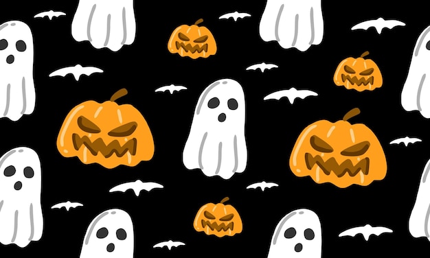 Halloween seamless pattern background design