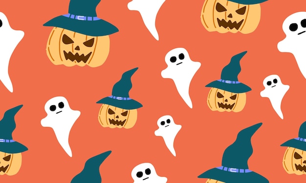 Halloween seamless pattern background design