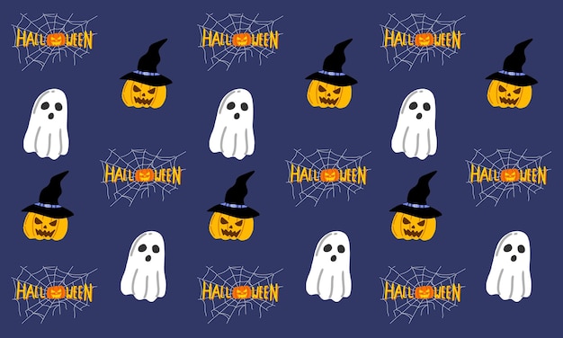 Halloween seamless pattern background design