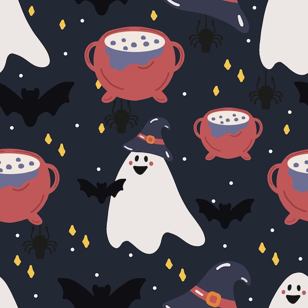 halloween seamless pattern great for wallpaper, scrapbooking, party decoration, stationery and more.