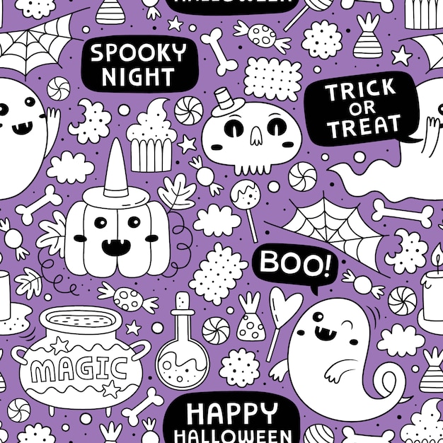 Halloween seamless pattern