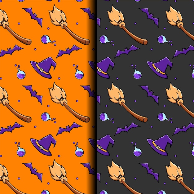 Halloween seamless pattern